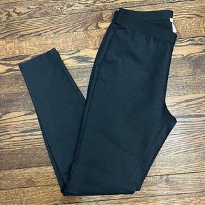 Eileen Fisher Jeggings Black Organic Cotton Blend Stretch Size Small Mid Rise